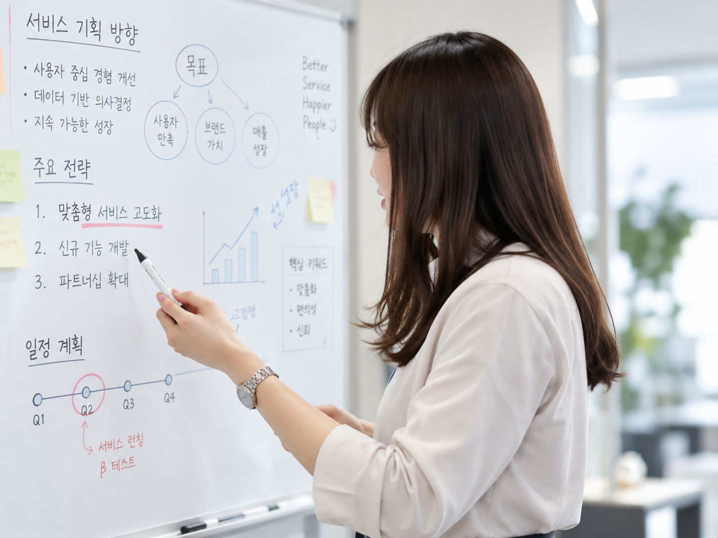 기획 및 교육 업무 현장 이미지